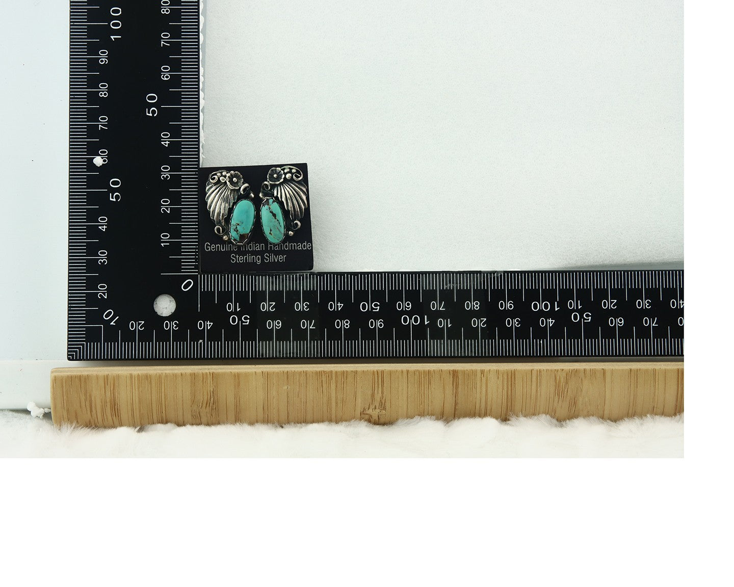 Navajo Earrings Sterling Silver Turquoise Vintage Dangle Handmade
