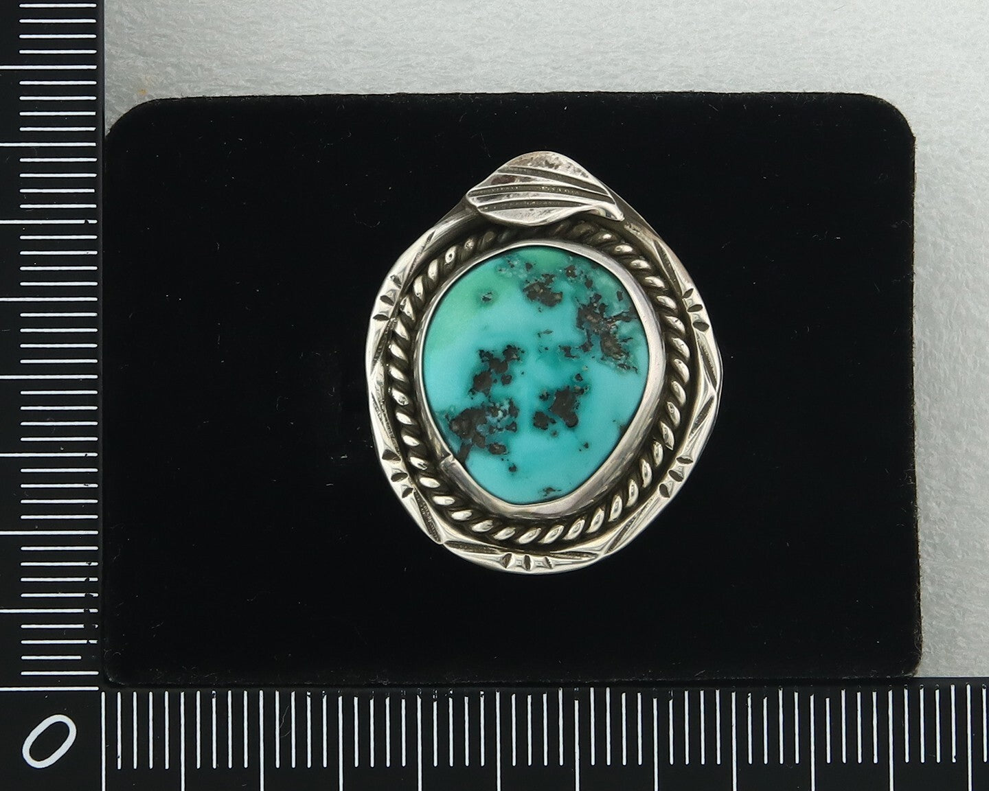 Navajo Ring Sterling Silver Authentic Turquoise Handmade Size 7.25