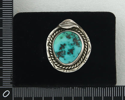 Navajo Ring Sterling Silver Authentic Turquoise Handmade Size 7.25