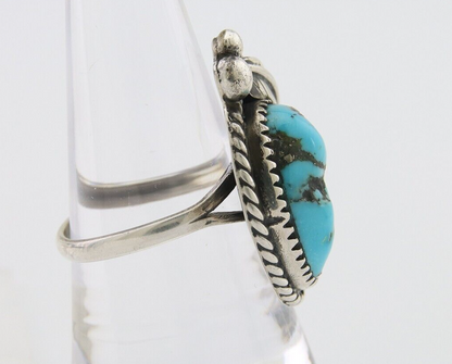 Navajo Handmade Ring 925 Silver Natural Turquoise Native Artist C.80's