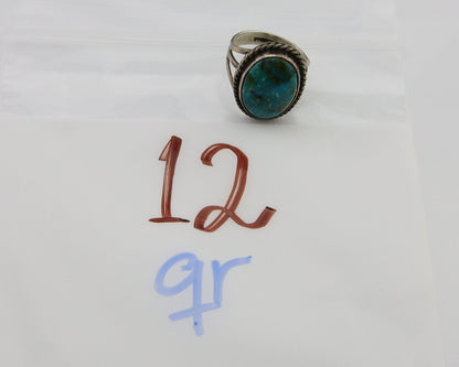 Navajo Handmade Ring 925 Silver Turquoise Native American Artist C.80's