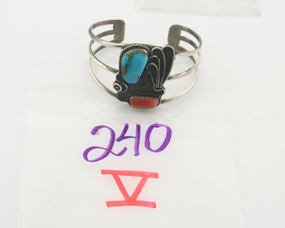 Vintage Navajo Bracelet 925 Silver Handmade Authentic Gemstone Traditional
