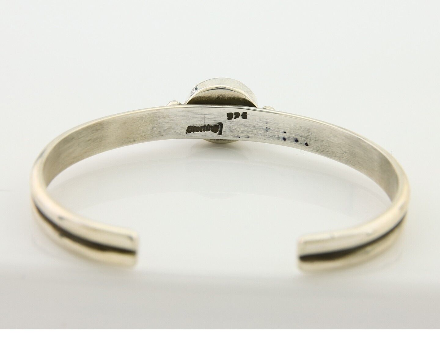 Navajo Bracelet 925 Silver Turquoise Cuff Native American Artist C.80's