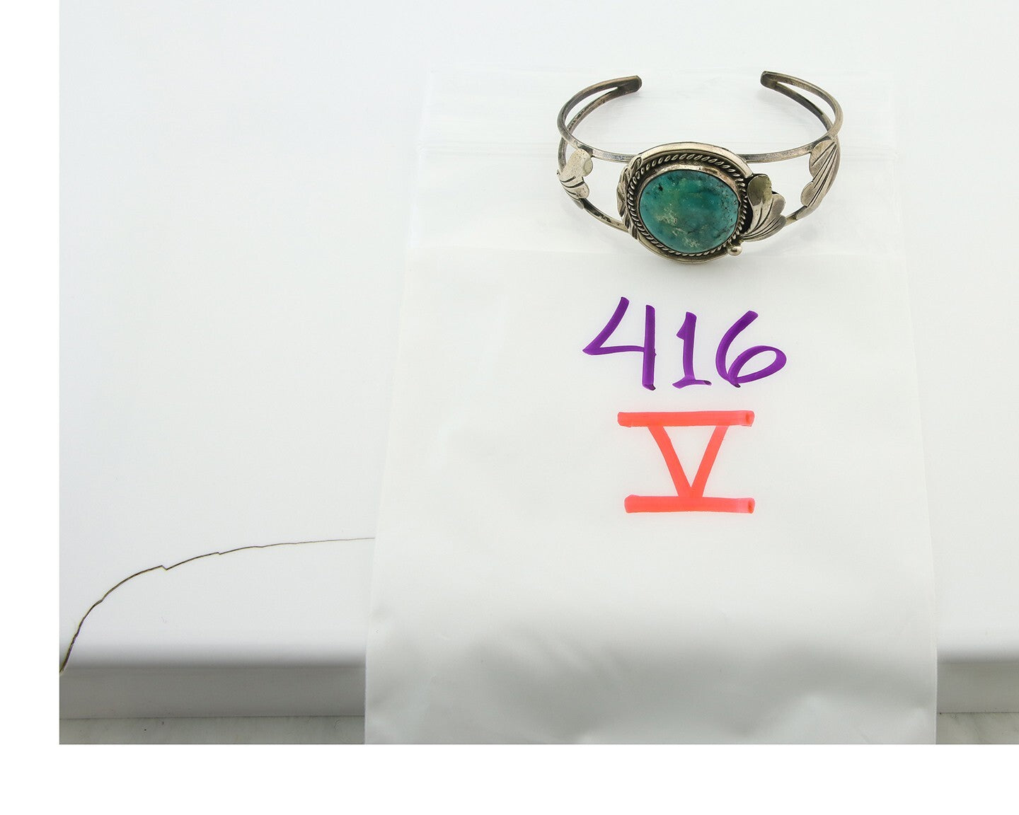 Vintage Navajo Bracelet 925 Silver Turquoise Handmade Authentic Signed AE