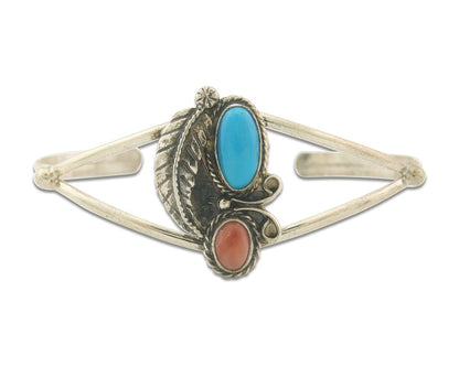 Vintage Navajo Bracelet 925 Silver Handmade Authentic Gemstone Traditional