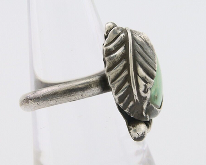 Navajo Handmade Ring 925 Silver Natural Turquoise Native Artist C.80's