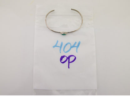 Navajo Hand Stamped Cuff Bracelet Turquoise 925 Silver Native American Artist