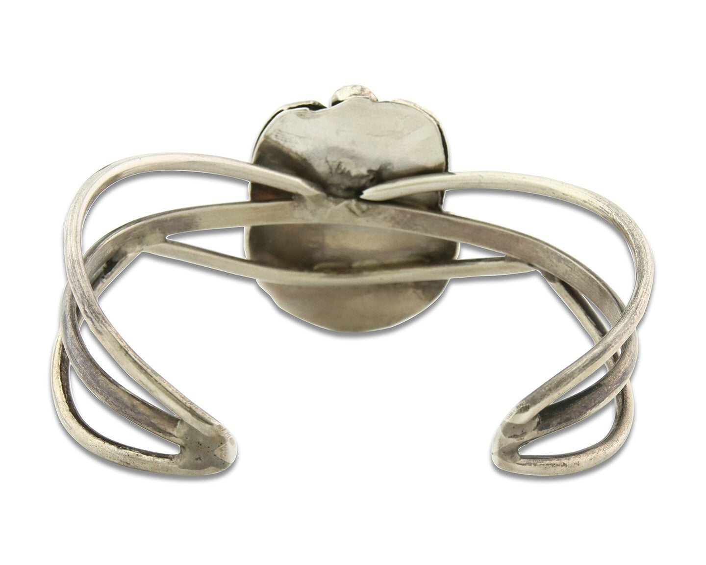 Vintage Navajo Bracelet 925 Silver Blue Turquoise Signed Kay Johnson