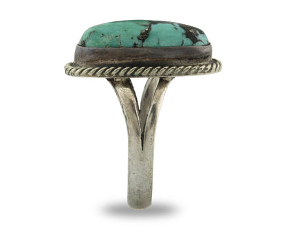 Vintage Navajo Ring 925 Sterling Silver Turquoise Handmade Size 6.5