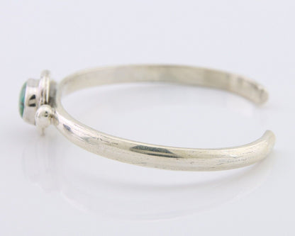 Navajo Bracelet 925 Silver Natural Turquoise Native American Artist C.80's