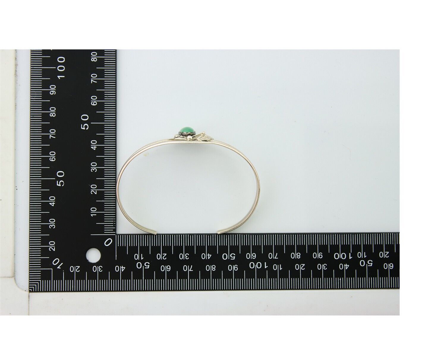 Navajo Bracelet 925 Silver Turquoise Cuff Artist Signed BB C.80's