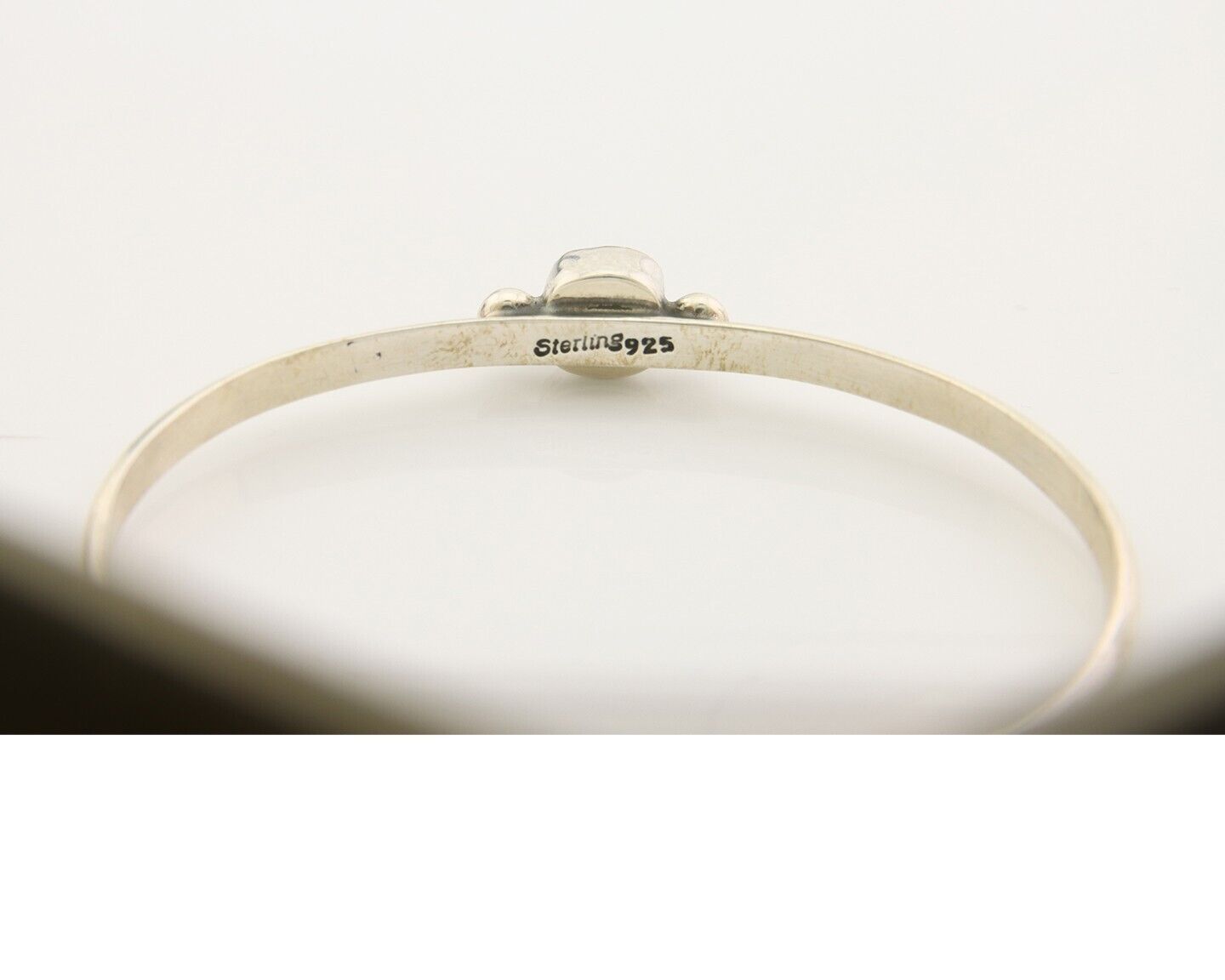 Navajo Bracelet .925 Silver Natural Red Coral Cuff Native American Artist C.80's