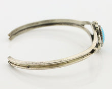 Navajo Handmade Bracelet 925 Silver Natural Blue Turquoise Native American C80s