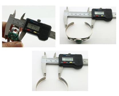 Navajo Bracelet 925 Silver Pilot Mountain Artist Signed Emma Carviso C.80's