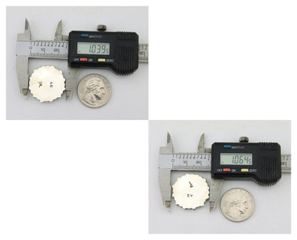 Navajo Petit Point Earrings 925 Silver Turquoise Signed Benson Yazzie C.80's