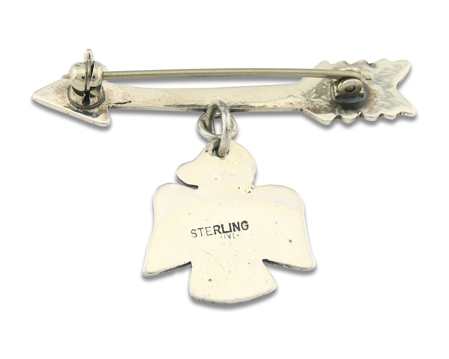 Navajo Pin Sterling Silver Thunderbird Arrow Artist Native American Artist