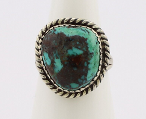 Navajo Ring 925 Silver Turquoise Native American Artist C.1930's