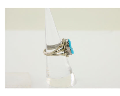 Navajo Handmade Ring 925 Silver Sleeping Beauty Artist C.80's