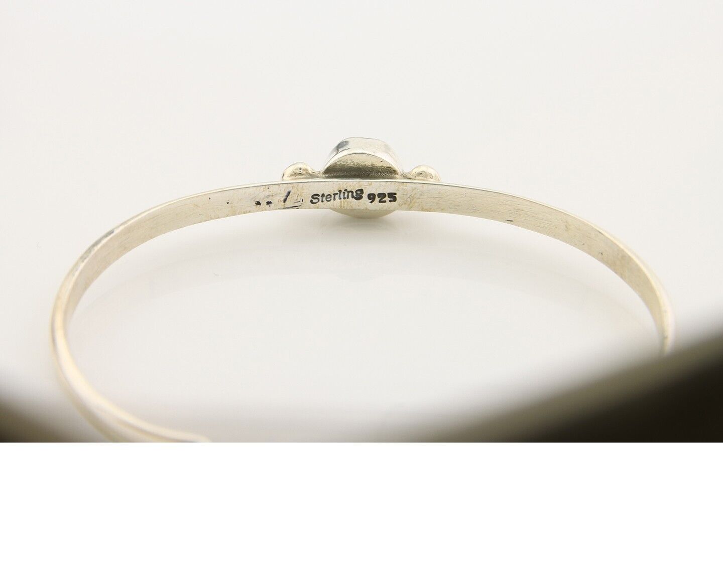 Navajo Bracelet .925 Silver Natural Red Coral Cuff Native American Artist C.80's