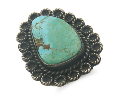 Vintage Navajo Ring 925 Sterling Authentic Traditional Turquoise Handmade Sz 5.5