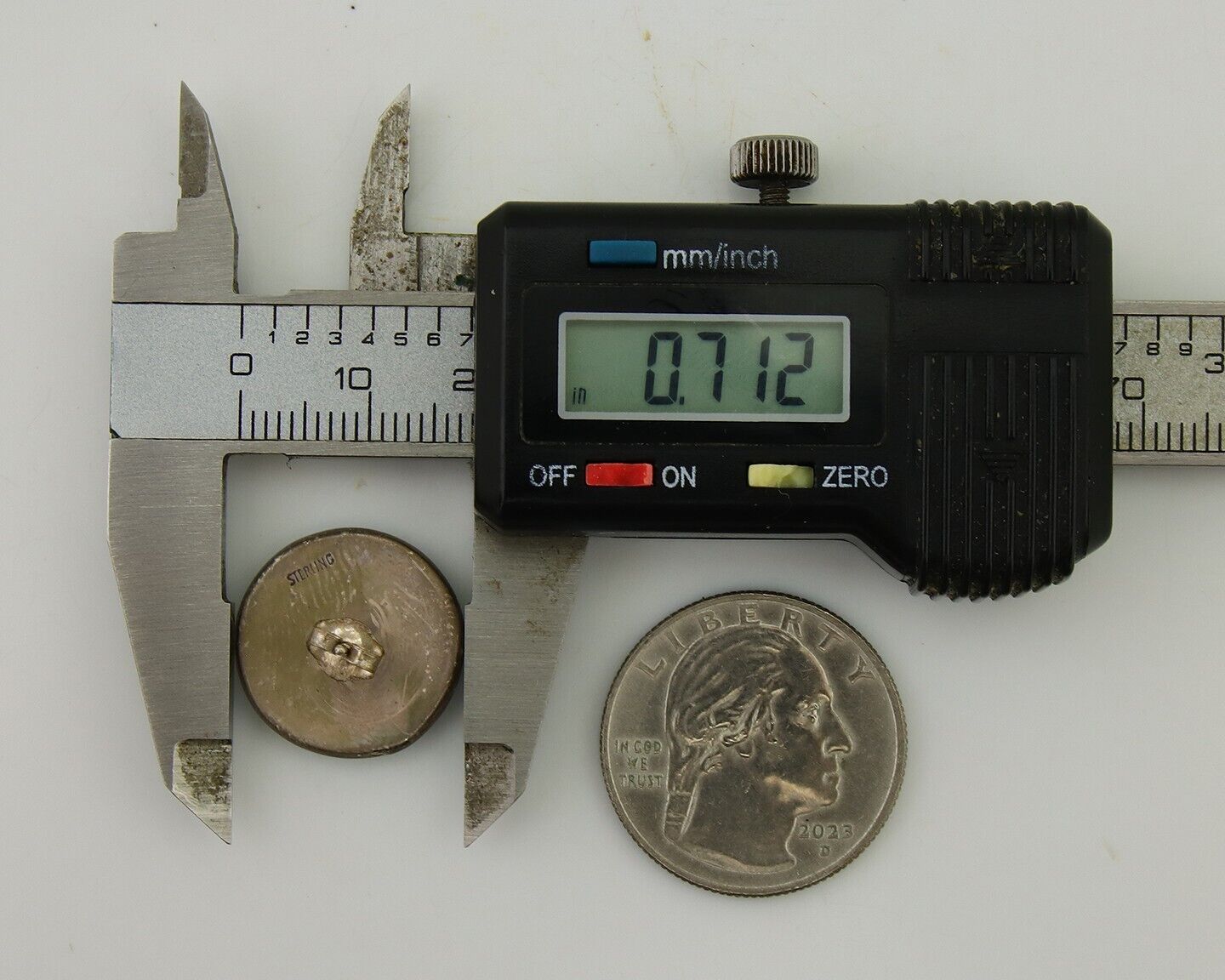 Navajo Shield Natural Turquoise Earrings 925 Silver Native American Artist C.80s