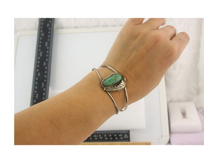 Vintage Navajo Bracelet 925 Silver Turquoise Traditional Handmade Authentic
