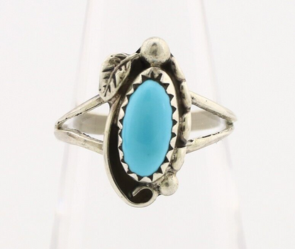 Navajo Ring 925 Silver Turquoise Artist Signed SkyStone Creations C.80's