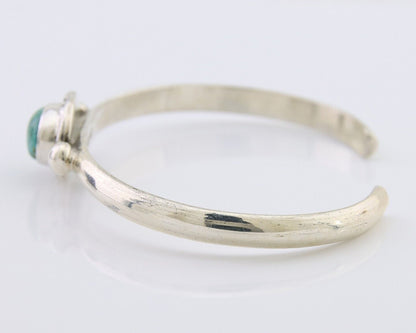 Navajo Bracelet 925 Silver Natural Turquoise Native American Artist C.80's