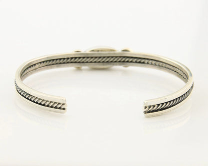 Navajo Cuff Bracelet Sterling Silver Authentic Pink Muscle Native Artist