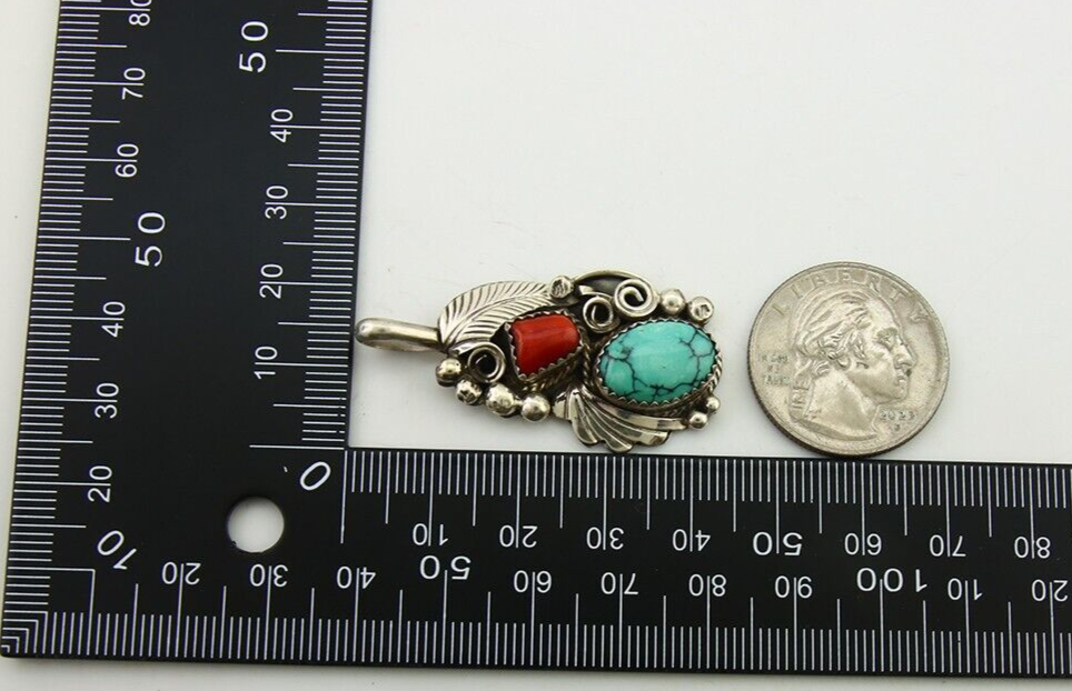 Navajo Necklace 925 Silver Spiderweb Turquoise Artist Signed Justin Morris C80s