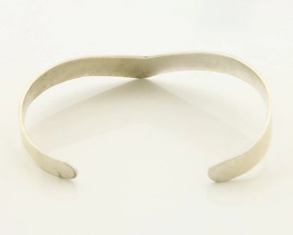 Navajo Cuff Bracelet 925 Sterling Silver Vintage Handmade Signed Thunderbird