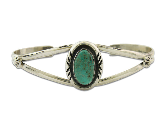 Vintage Navajo Bracelet 925 Silver Turquoise Handmade Authentic Native American