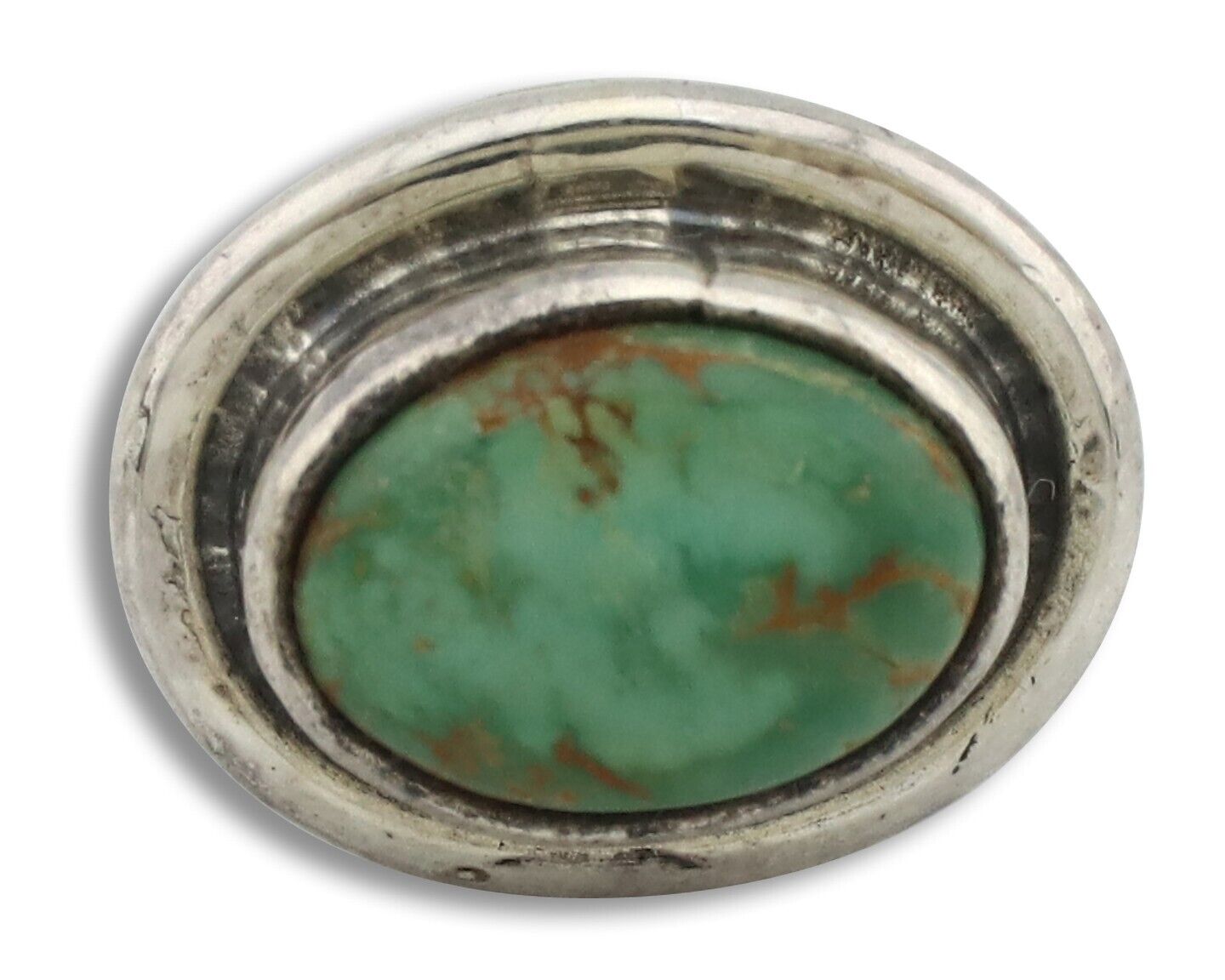 Navajo Tie Tack 925 Silver Royston Turquoise Native American Artist C.80's