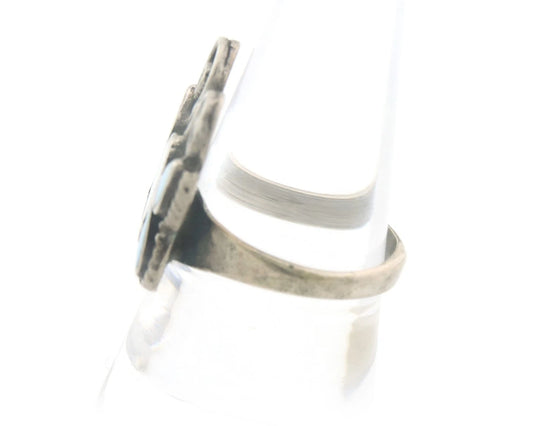 Navajo Butterfly Ring Sterling Silver Signed Size 8.0