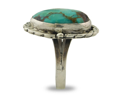 Vintage Navajo Ring 925 Sterling Natural Gemstone Native Artist Size 6.0