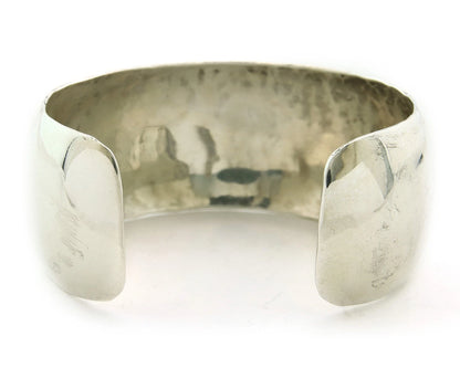 Navajo Cuff Bracelet Sterling Silver Vintage 25mm Handmade Signed C Montoya