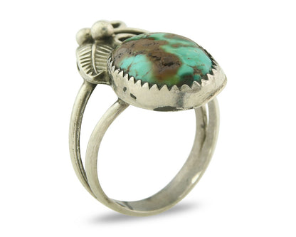 Vintage Navajo Ring 925 Sterling Silver Authentic Royston Turquoise Size 7.0