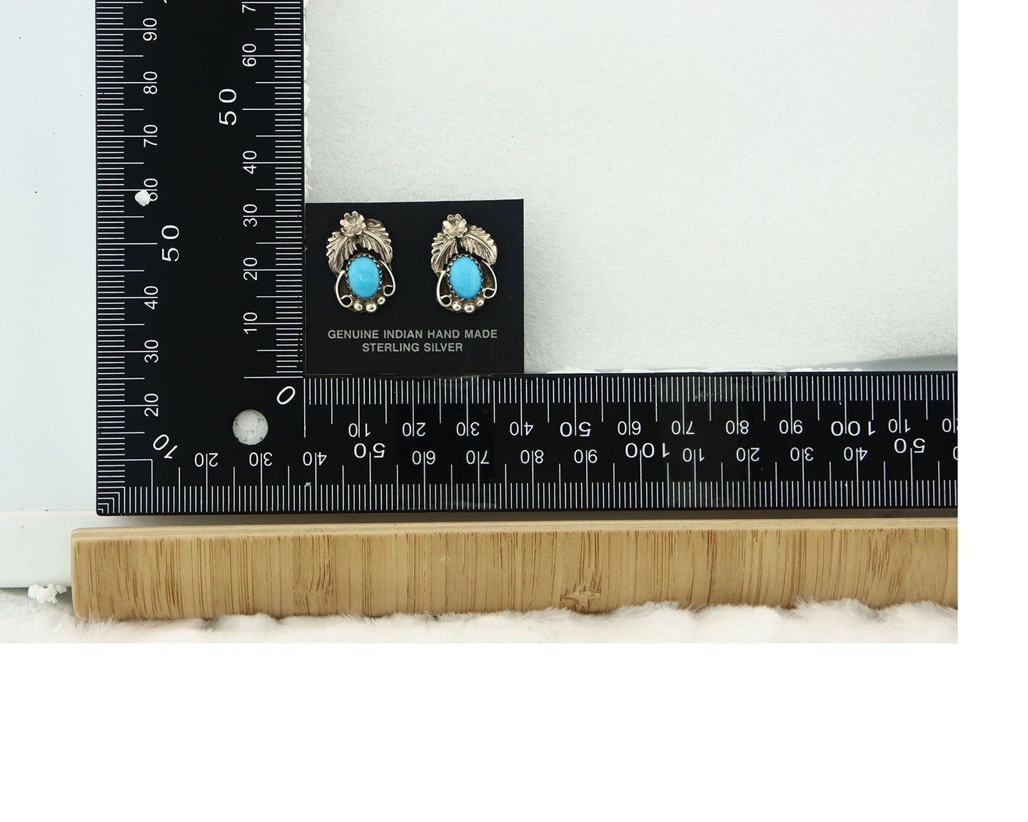 Navajo Earrings Sterling Silver Turquoise Vintage Dangle Handmade