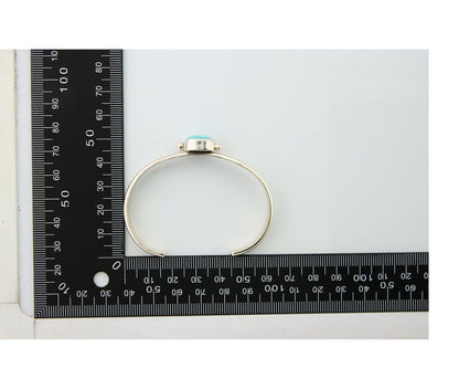 Navajo Bracelet 925 Silver Turquoise Cuff Native American Artist C.80's