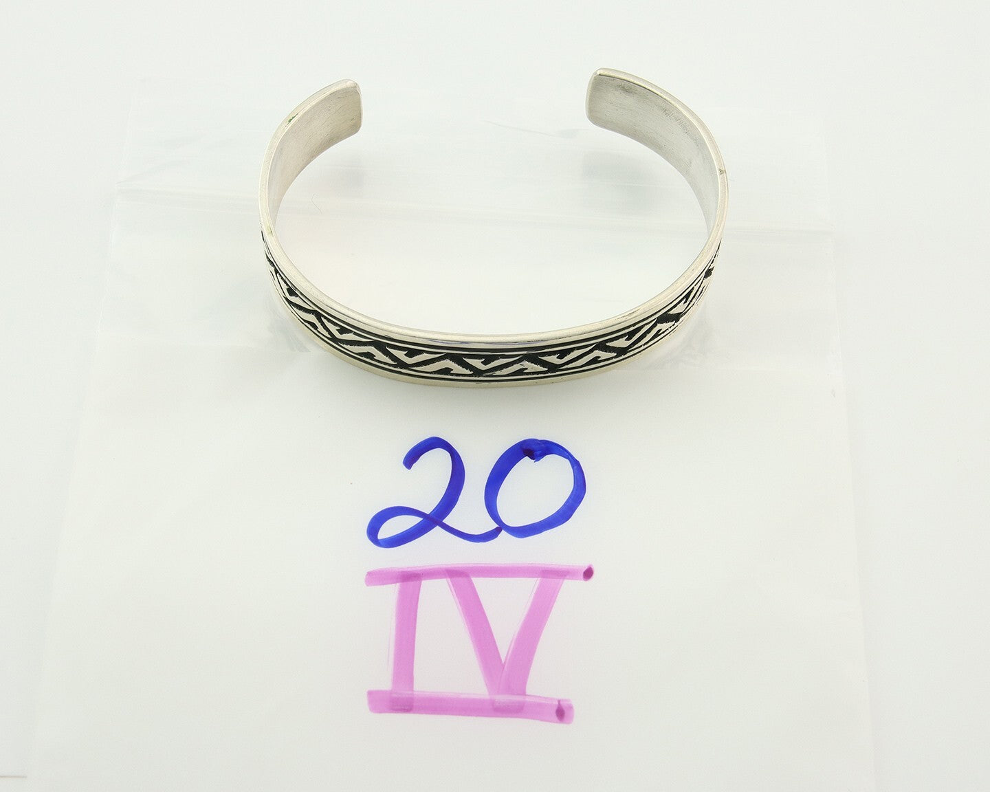 Navajo Bracelet 925 Silver Artist Signed Thomas Singer Cuff Made in the 1980's