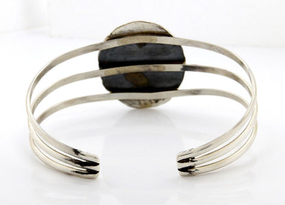 VTG Navajo Signed Begay .925 Silver & Royston Turquoise Cuff