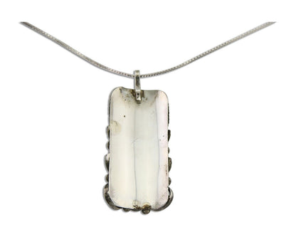 Navajo Necklace 925 Silver Natural Turquoise Native American Artist C.80's