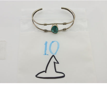 Navajo Bracelet 925 Silver Natural Blue Turquoise Native American C.80's