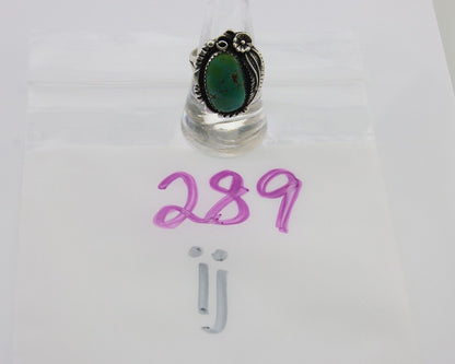 Navajo Handmade Ring 925 Silver Natural Turquoise Native Artist C.80's