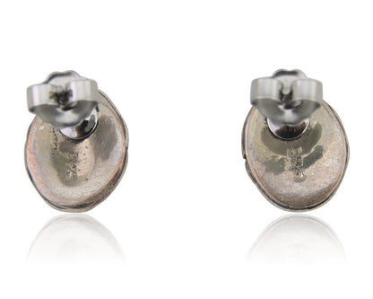 Navajo Earrings 925 Silver Turquoise Native American Artist C.80's