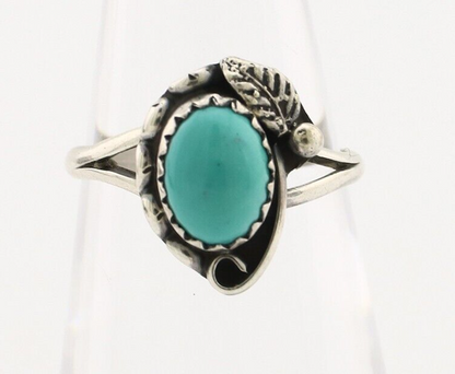 Navajo Ring 925 Silver Turquoise Artist Signed SkyStone Creations C.80's