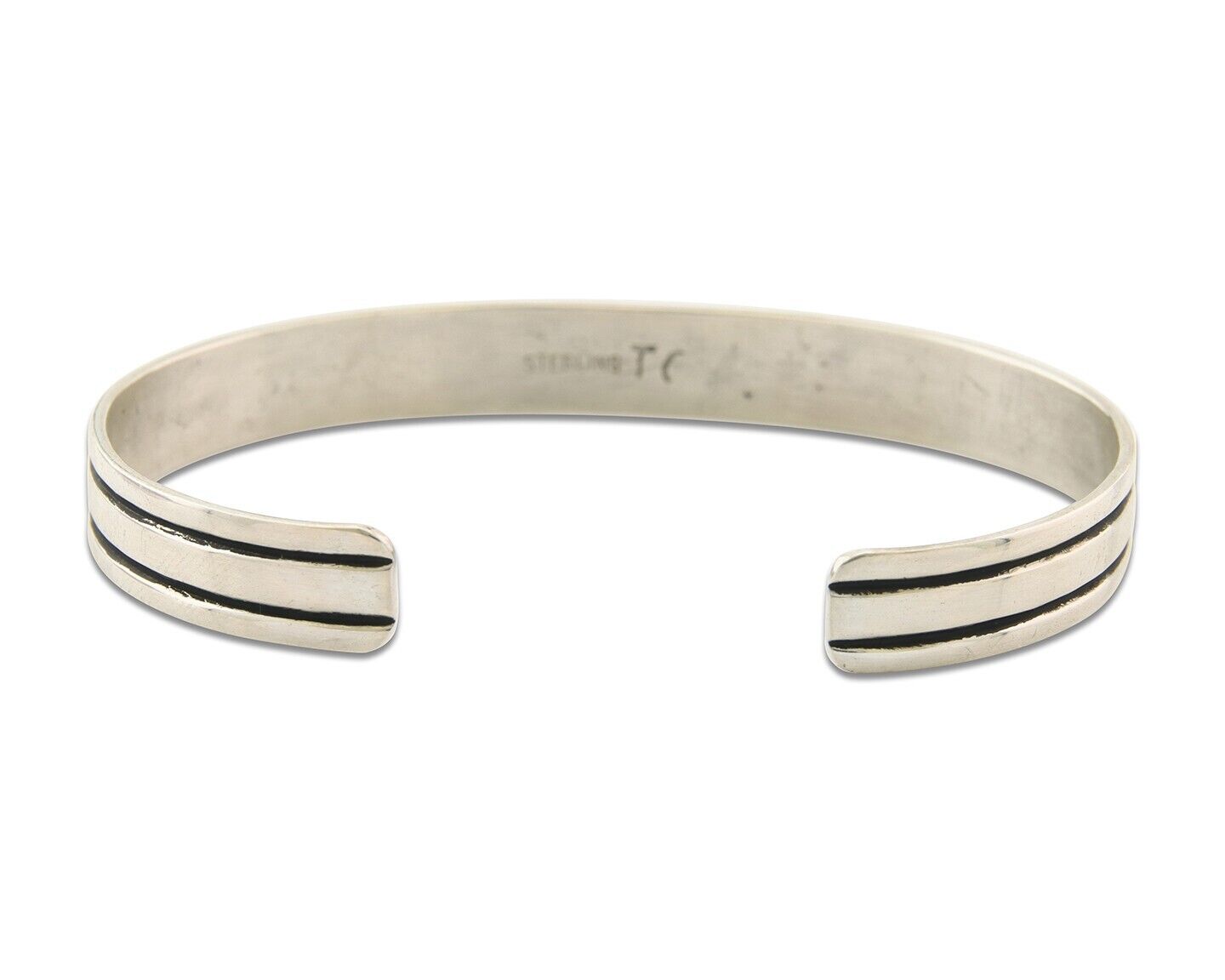 Navajo Bracelet 925 Silver & 12k Yellow Gold Plated Signed Thomas Singer C.80's