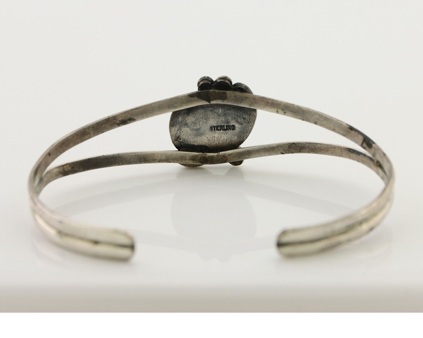 Navajo Handmade Bracelet 925 Silver Natural Blue Turquoise Native American C80's