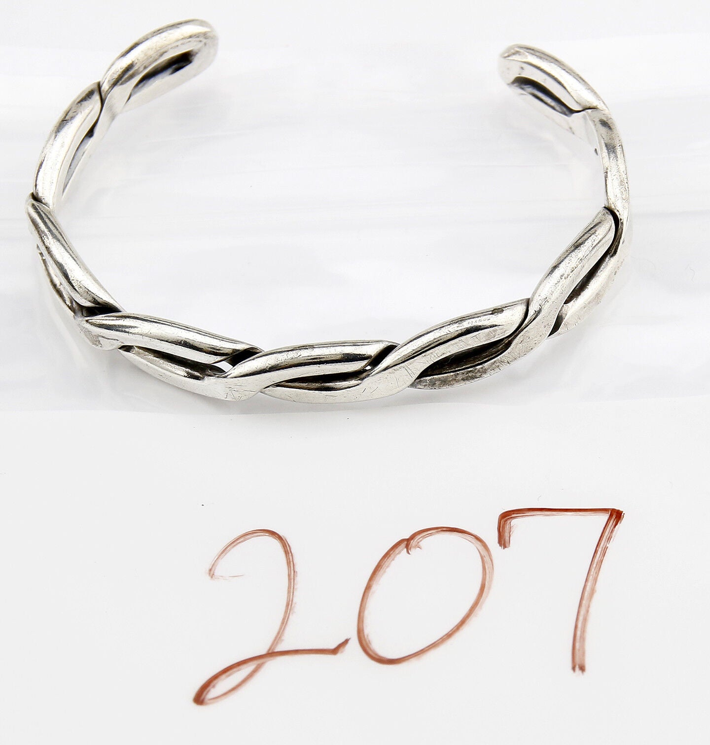 Navajo TAHE Multi Strand Handmade 925 SOLID Sterling Silver Cuff Bracelet