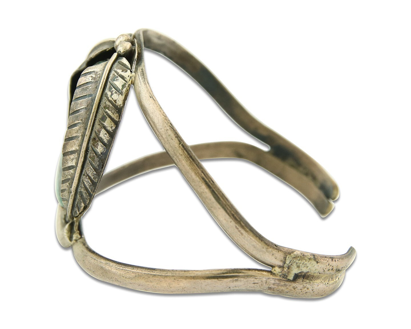 Vintage Navajo Bracelet 925 Silver Natural Blue Turquoise Native American Artist